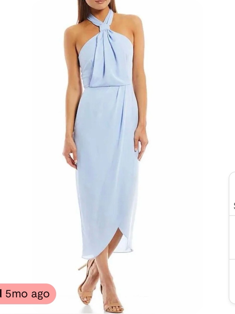 Gianni Bini Halter Neck Tie Dress